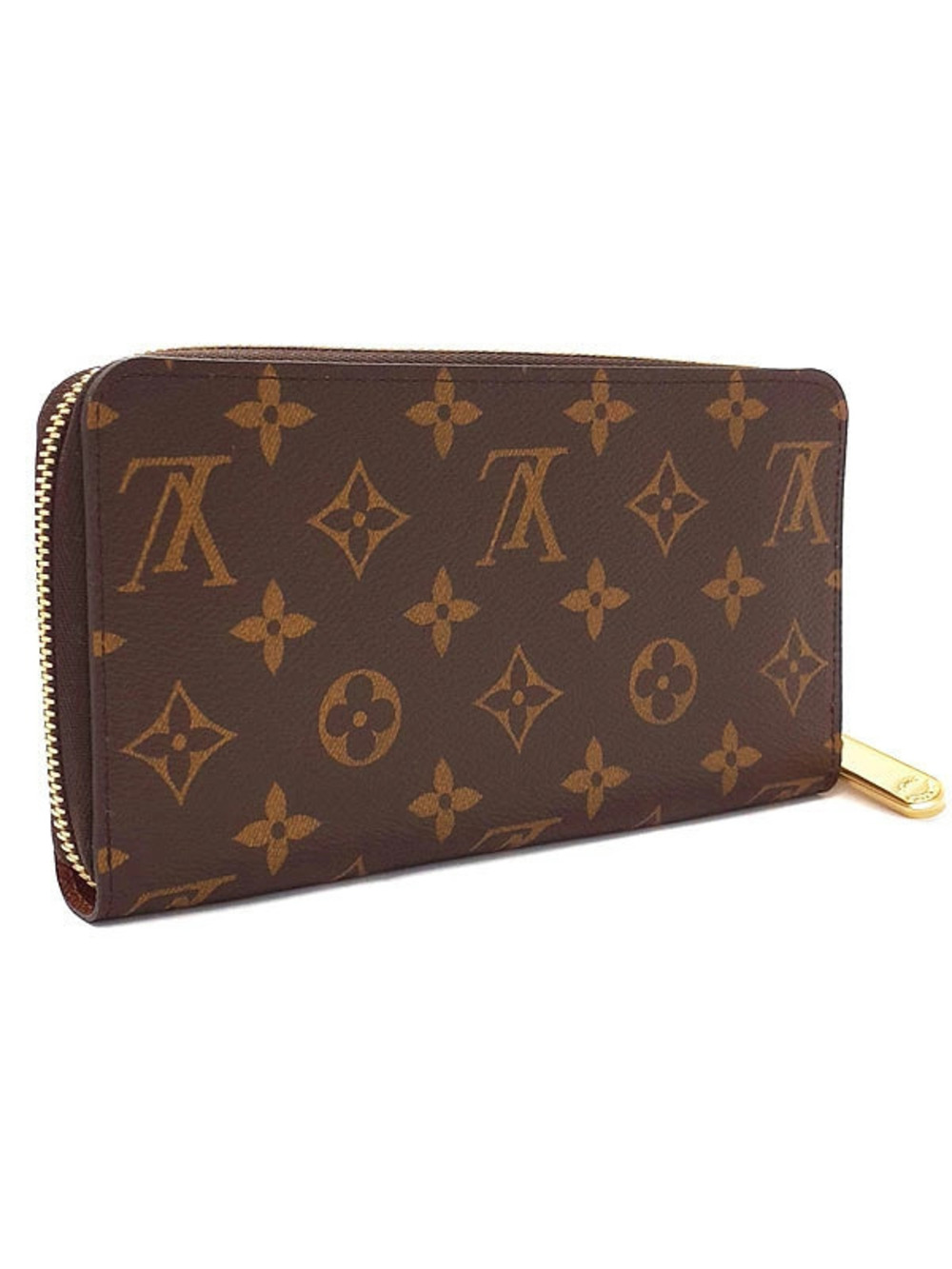 Louis Vuitton Zipper Monogram Zippy Round Wallet Long Brown